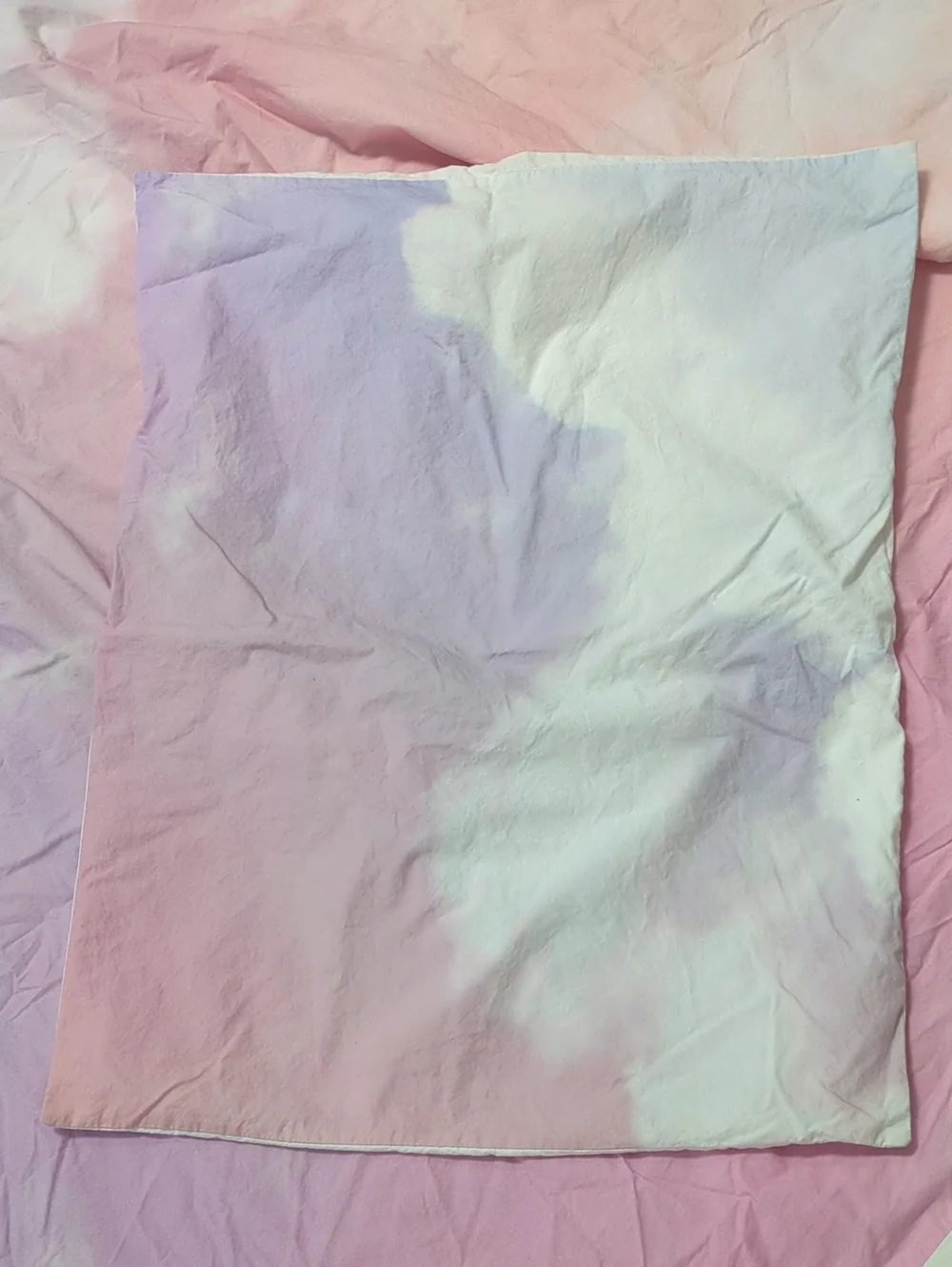 Pottery Barn Teen PBteen Full Queen Duvet Sham Pastel Watercolor Organic Cotton